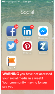Facebook  The business of being present while absent